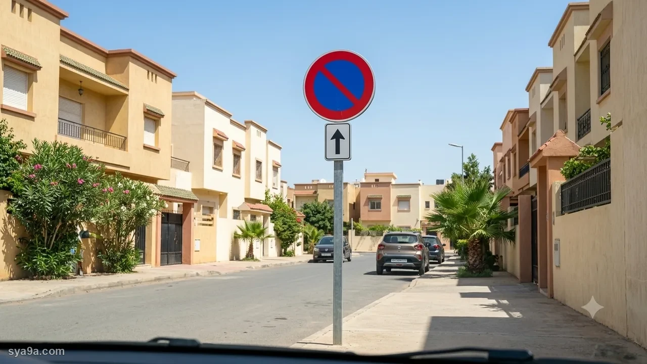 صورة السؤال S1-Q14: التوقف ممنوع قبل العلامة :
التوقف ممنوع بعد العلامة :